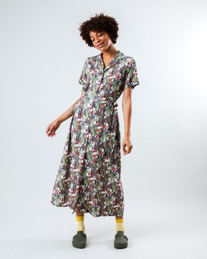 Helios Long Dress Ecru from Brava Fabrics