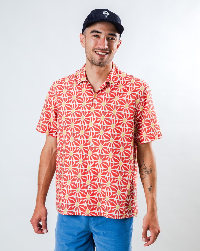 Marisol Aloha Shirt Red from Brava Fabrics