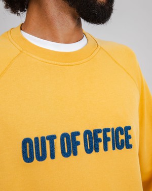Out of Office Cotton Sweatshirt Yellow from Brava Fabrics