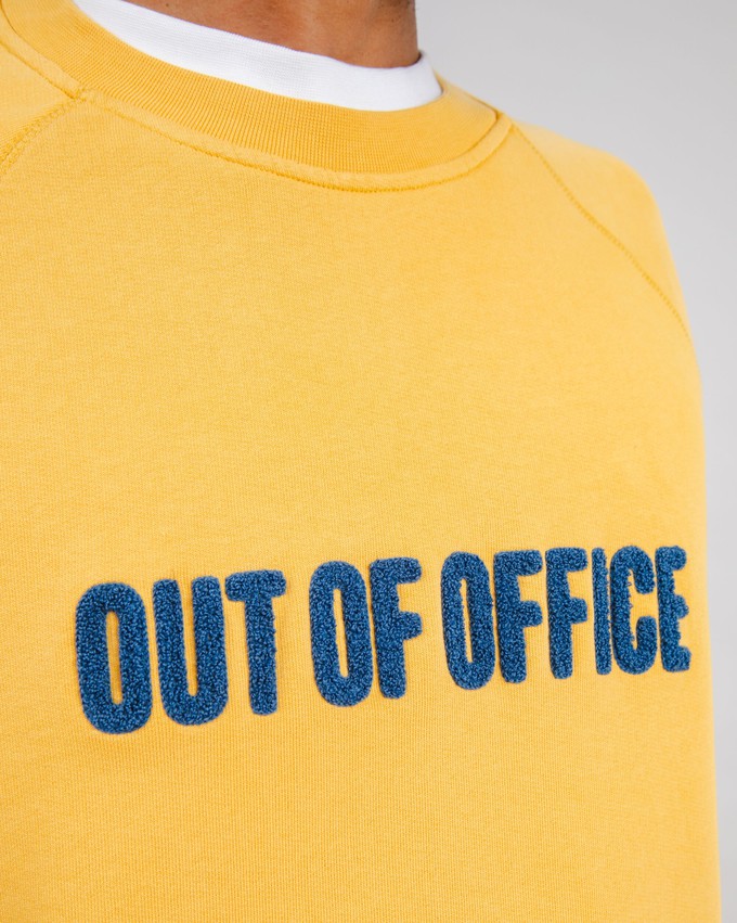 Out of Office Cotton Sweatshirt Yellow from Brava Fabrics