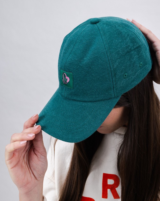 Cotton 5 Panel Cap Green from Brava Fabrics