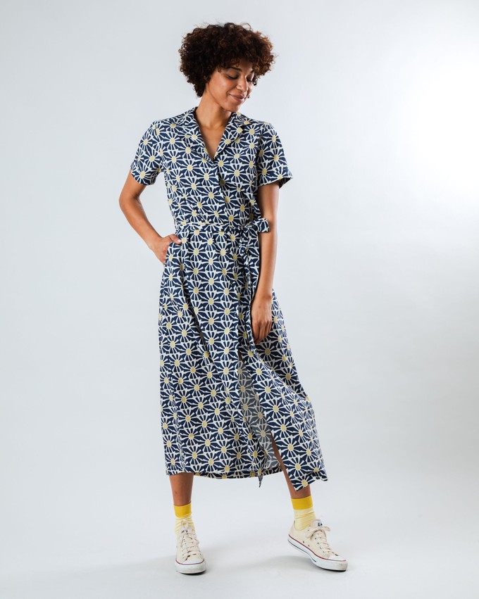 Marisol Long Dress Navy from Brava Fabrics