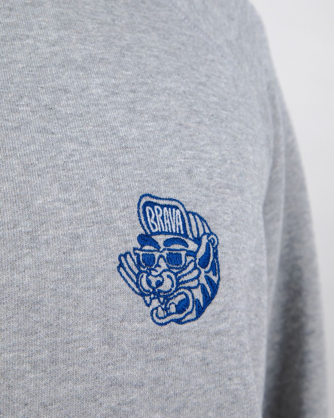 Asis Percales Tigris Sweatshirt Grey from Brava Fabrics
