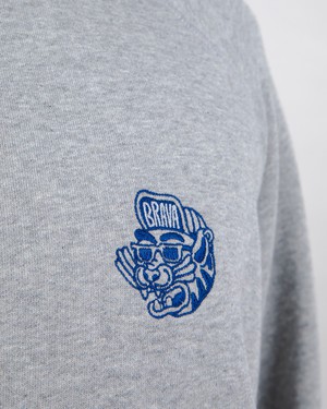 Asis Percales Tigris Sweatshirt Grey from Brava Fabrics