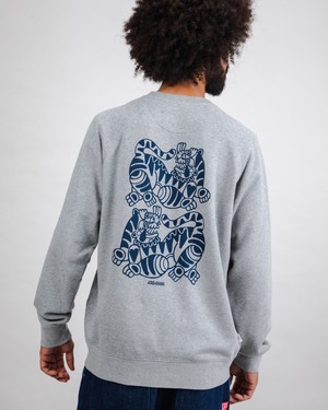 Asis Percales Tigris Sweatshirt Grey from Brava Fabrics