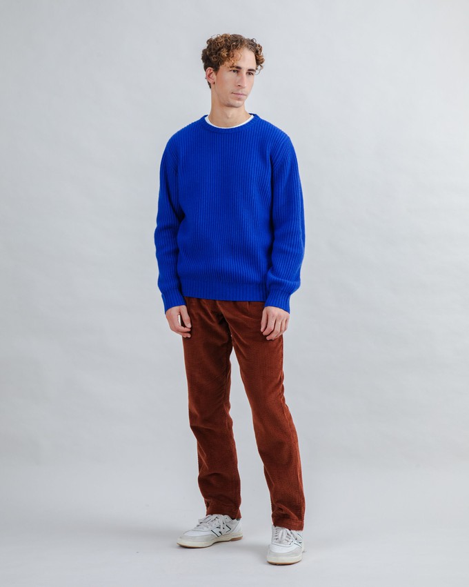 Wool Sweater Blue Klein from Brava Fabrics
