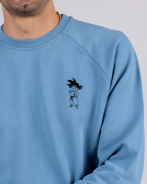 Dragon Ball Goku Sweatshirt Blue from Brava Fabrics