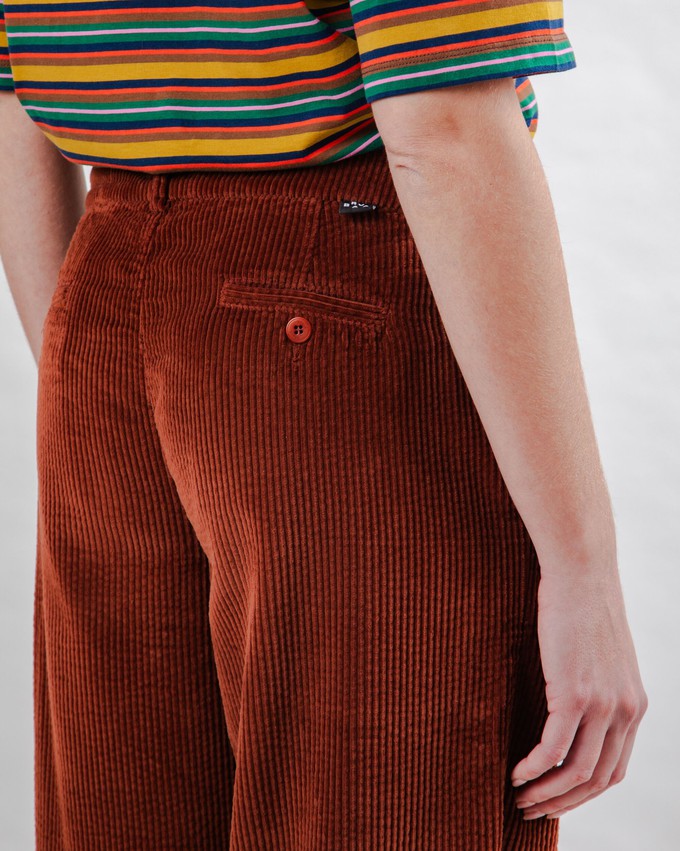 Corduroy Pleated Pants Copper from Brava Fabrics