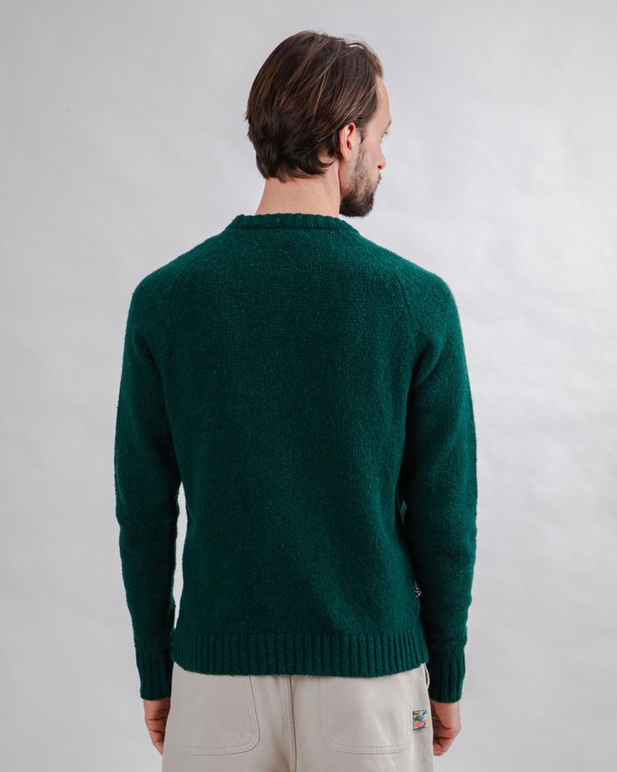 Wool Sweater Raglan Green from Brava Fabrics