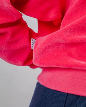 Velvet Raglan Sweatshirt Pink from Brava Fabrics