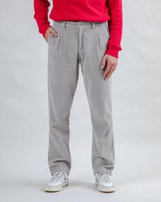 Corduroy Pleated Chino Pants Grey via Brava Fabrics