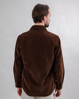 Corduroy Overshirt Chocolate from Brava Fabrics