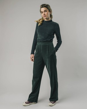 Corduroy Oversized Pants Forest Green from Brava Fabrics