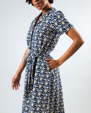 Marisol Long Dress Navy from Brava Fabrics