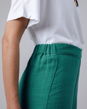 Bubble Wide Leg Pants Green from Brava Fabrics