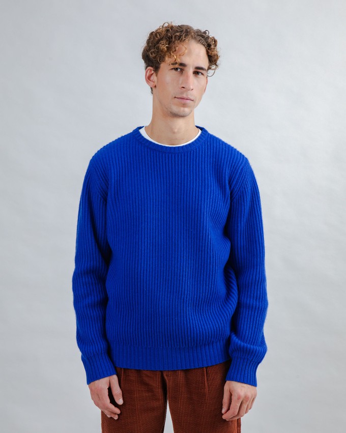 Wool Sweater Blue Klein from Brava Fabrics
