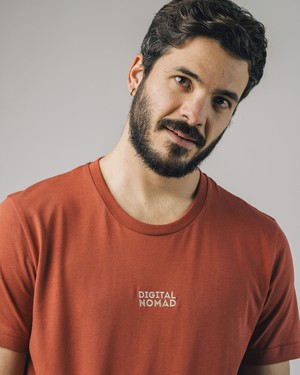 Digital Nomad T-Shirt Terracota from Brava Fabrics