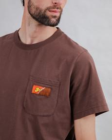 Choco Label T-shirt Brown via Brava Fabrics