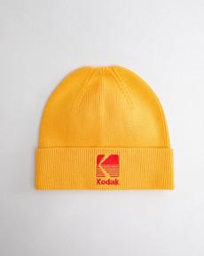 Kodak Logo Beanie Yellow via Brava Fabrics