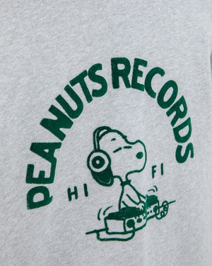 Peanuts Records Sweatshirt Grey from Brava Fabrics