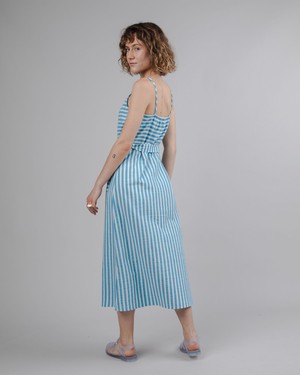 Stripes Long Dress Blue from Brava Fabrics