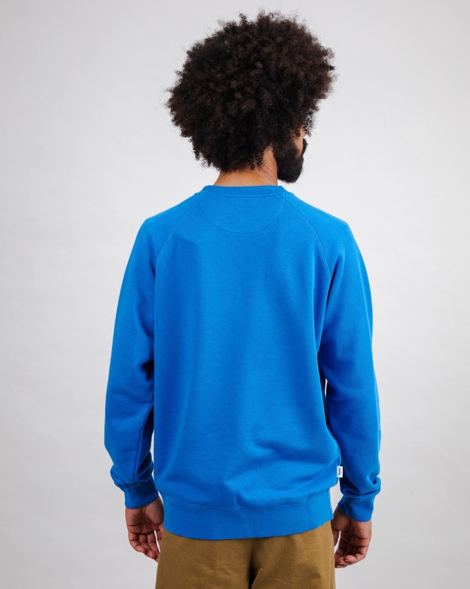Out of Office Cotton Sweatshirt Electric Blue from Brava Fabrics