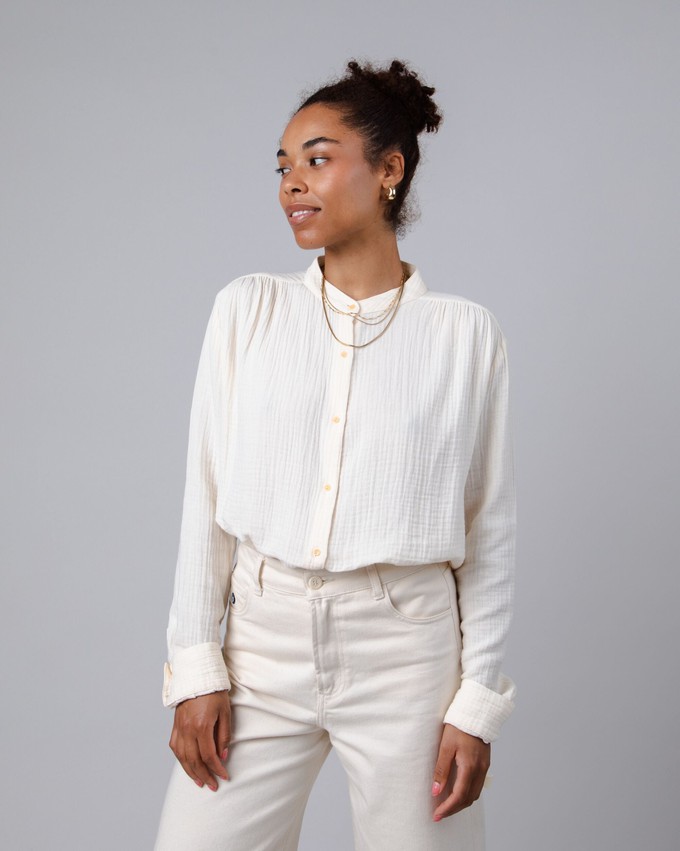 Bubble Mao Regular Blouse Ecru from Brava Fabrics