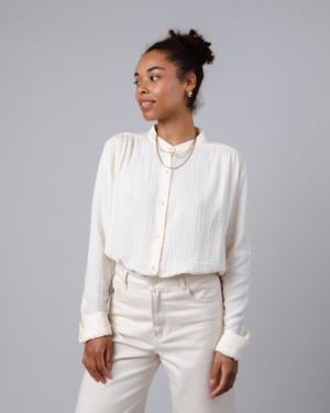 Bubble Mao Regular Blouse Ecru from Brava Fabrics
