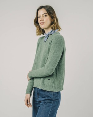 Cropped Sweater Botanic Green from Brava Fabrics