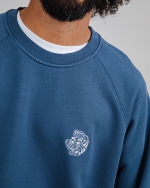 Asis Percales Tigris Sweatshirt Blue from Brava Fabrics