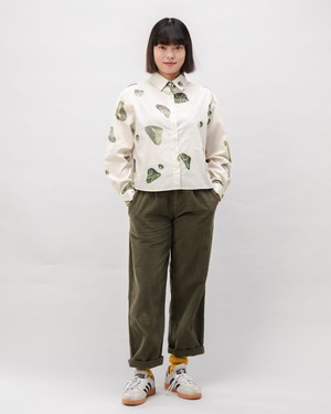 Quarry Boxy Cotton Blouse Ecru from Brava Fabrics Quarry Boxy Cotton Blouse Ecru from Brava Fabrics