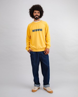 Out of Office Cotton Sweatshirt Yellow from Brava Fabrics