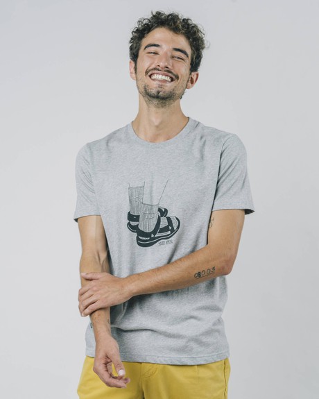 Socks Appeal Grey T-Shirt from Brava Fabrics
