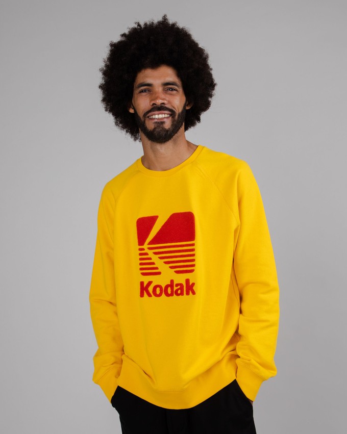 Kodak Logo Sweatshirt Yellow from Brava Fabrics