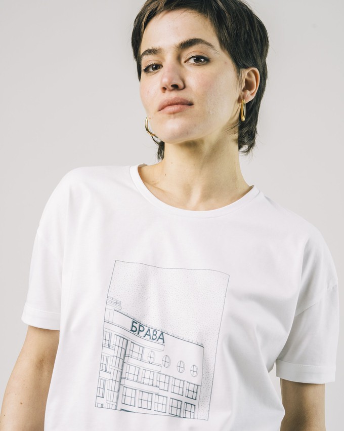 District Slim T-Shirt White from Brava Fabrics