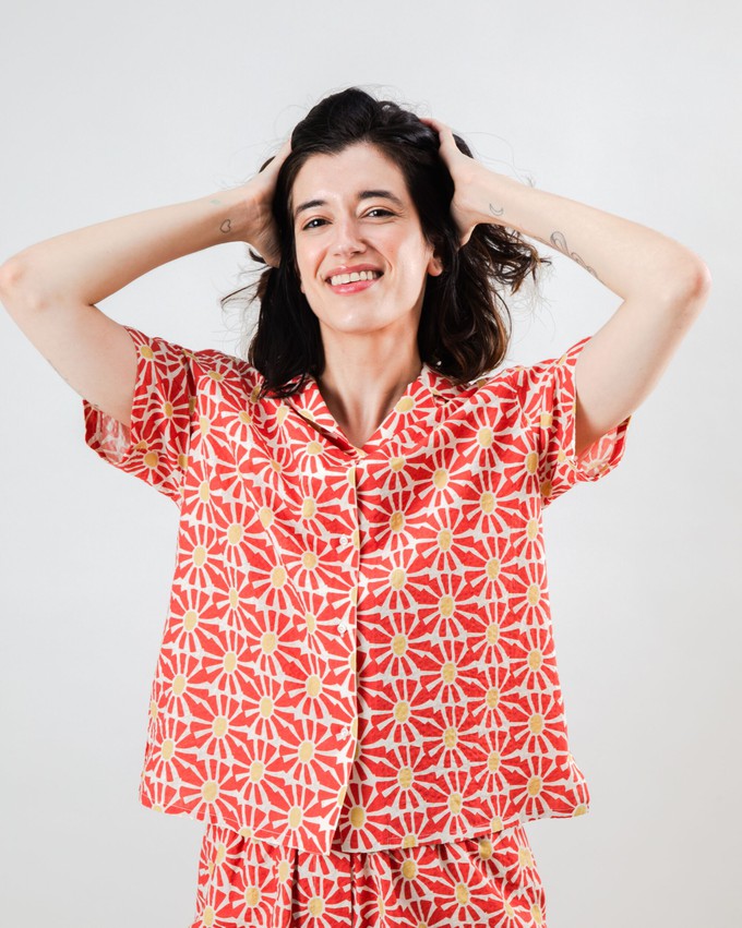 Marisol Aloha Blouse Red from Brava Fabrics