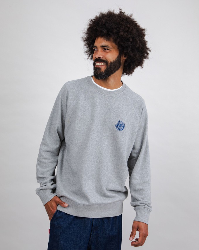 Asis Percales Tigris Sweatshirt Grey from Brava Fabrics