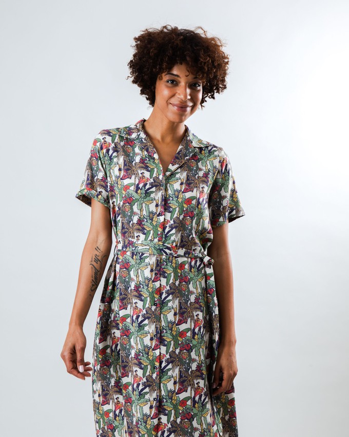 Helios Long Dress Ecru from Brava Fabrics