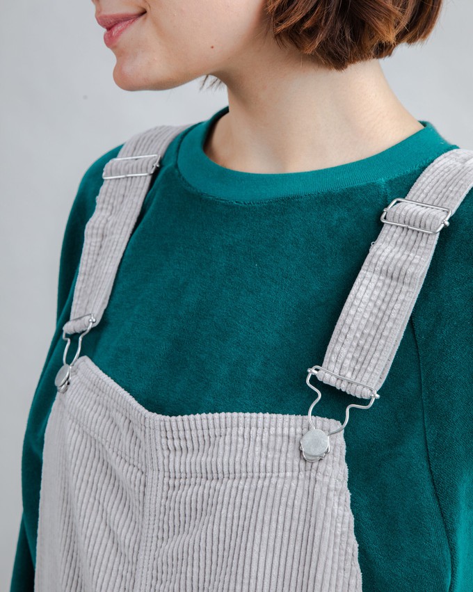 Corduroy Overall Grey from Brava Fabrics