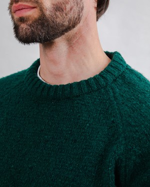 Wool Sweater Raglan Green from Brava Fabrics