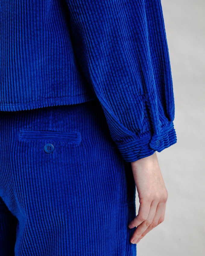 Corduroy Boxy Shirt Blue from Brava Fabrics