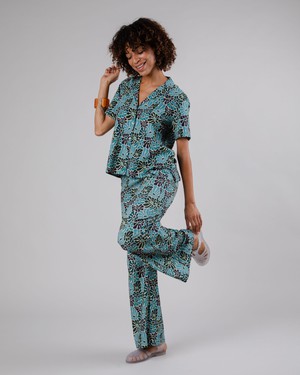 Spring Wide Leg Pants Blue from Brava Fabrics