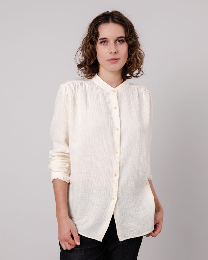 Bubble Mao Regular Blouse Ecru from Brava Fabrics