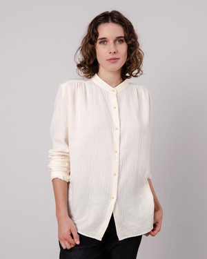 Bubble Mao Regular Blouse Ecru from Brava Fabrics