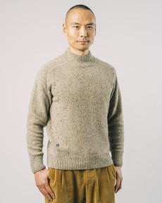 Sweater Perkins Neck Ecru via Brava Fabrics