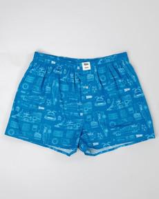 BTTF Blueprint Boxers Blue via Brava Fabrics