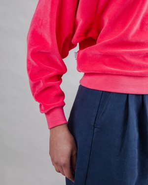 Velvet Raglan Sweatshirt Pink from Brava Fabrics