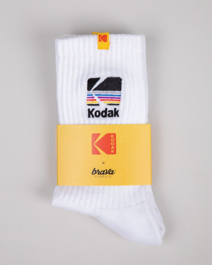 Kodak Socks White from Brava Fabrics