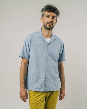 Indigo Denim Aloha Shirt from Brava Fabrics