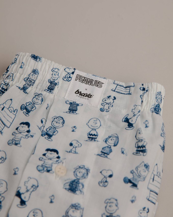 Peanuts Friends Forever Boxer White from Brava Fabrics